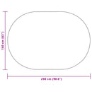 Tæppe ZIZUR Brun 230 x 160 cm Polypropylen