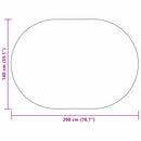 Tæppe ZIZUR Creme 200 x 140 cm Polypropylen