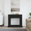 forsats til pejs 100x30x87,5 cm konstrueret træ sort-eg