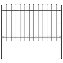 Havehegn 2 pcs Grå 3,4 x 0,8 m Pulverlakeret stål