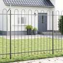 Havehegn 2 pcs Grå 3,4 x 1,5 m Pulverlakeret stål