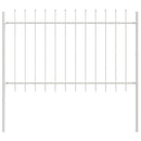 Havehegn 2 pcs Hvid 3,4 x 0,8 m Pulverlakeret stål