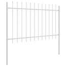 Havehegn 2 pcs Hvid 3,4 x 1 m Pulverlakeret stål