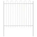 Havehegn 2 pcs Hvid 3,4 x 1,2 m Pulverlakeret stål