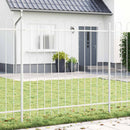 Havehegn 2 pcs Hvid 3,4 x 1,5 m Pulverlakeret stål