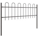 Havehegn 3 pcs Grå 5,1 x 0,6 m Pulverlakeret stål