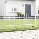 Havehegn 3 pcs Hvid 5,1 x 0,6 m Pulverlakeret stål