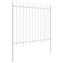 Havehegn 3 pcs Hvid 5,1 x 1,5 m Pulverlakeret stål