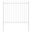 Havehegn 3 pcs Hvid 5,1 x 1,5 m Pulverlakeret stål