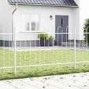 Havehegn 3 pcs Hvid 5,1 x 1 m Pulverlakeret stål