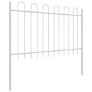 Havehegn 3 pcs Hvid 5,1 x 1 m Pulverlakeret stål