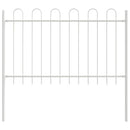Havehegn 3 pcs Hvid 5,1 x 1 m Pulverlakeret stål