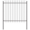 Havehegn 4 pcs Grå 6,8 x 1,5 m Pulverlakeret stål