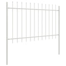 Havehegn 5 pcs Hvid 8,5 x 0,8 m Pulverlakeret stål