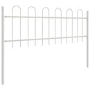 Havehegn BOXTEL 5 pcs 8,5 x 0,6 m Pulverlakeret stål Hvid