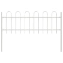 Havehegn BOXTEL 5 pcs 8,5 x 0,6 m Pulverlakeret stål Hvid