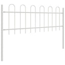 Havehegn 6 pcs Hvid 10,2 x 0,6 m Pulverlakeret stål