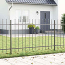Havehegn 7 pcs Grå 11,9 x 1 m Pulverlakeret stål