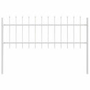 Havehegn 7 pcs Hvid 11,9 x 0,6 m Pulverlakeret stål