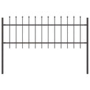 Havehegn 8 pcs Grå 13,6 x 0,6 m Pulverlakeret stål