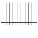 Havehegn 8 pcs Grå 13,6 x 1 m Pulverlakeret stål