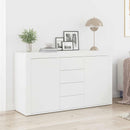 Sideboard med skuffe Hvid 120 x 36 x 69 cm Konstrueret træ
