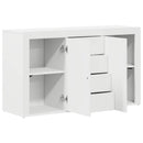 Sideboard med skuffe Hvid 120 x 36 x 69 cm Konstrueret træ
