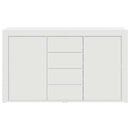 Sideboard med skuffe Hvid 120 x 36 x 69 cm Konstrueret træ