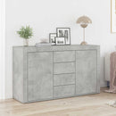 Sideboard med skuffe Beton Grå 120 x 36 x 69 cm Konstrueret træ