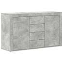 Sideboard med skuffe Beton Grå 120 x 36 x 69 cm Konstrueret træ