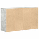 Sideboard med skuffe Beton Grå 120 x 36 x 69 cm Konstrueret træ