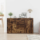Sideboard med skuffe Røget eg 120 x 36 x 69 cm Konstrueret træ
