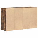 Sideboard med skuffe Røget eg 120 x 36 x 69 cm Konstrueret træ