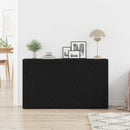 Sideboard med skuffe Sort eg 120 x 36 x 69 cm Konstrueret træ