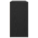 Sideboard med skuffe Sort eg 120 x 36 x 69 cm Konstrueret træ