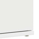 Sko skab 80 x 39 x 178 cm Konstrueret træ Hvid
