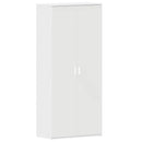 Sko skab 80 x 39 x 178 cm Konstrueret træ Hvid
