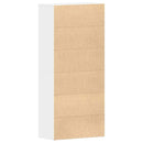 Sko skab 80 x 39 x 178 cm Konstrueret træ Hvid