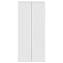 Sko skab 80 x 39 x 178 cm Konstrueret træ Hvid