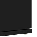Sko skab 80 x 39 x 178 cm Konstrueret træ Sort
