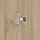 Sko skab 80 x 39 x 178 cm Konstrueret træ Sonoma eg