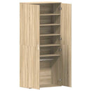 Sko skab 80 x 39 x 178 cm Konstrueret træ Sonoma eg