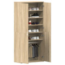 Sko skab 80 x 39 x 178 cm Konstrueret træ Sonoma eg