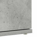 Sko skab 80 x 39 x 178 cm Konstrueret træ Beton Grå