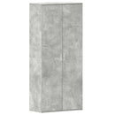 Sko skab 80 x 39 x 178 cm Konstrueret træ Beton Grå