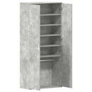 Sko skab 80 x 39 x 178 cm Konstrueret træ Beton Grå