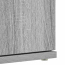 Sko skab 80 x 39 x 178 cm Konstrueret træ Grå Sonoma