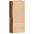Sko skab med hylde Gammelt træ 80 x 39 x 178 cm Konstrueret træ