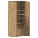 Sko skab 80 x 39 x 178 cm Konstrueret træ Artisan Egetræ