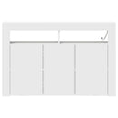 Sideboard Hvid 116 x 30 x 75 cm Konstrueret træ